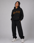 LEO PRINT HANFBLATT – Oversized Hoodie & Sweatpants Set