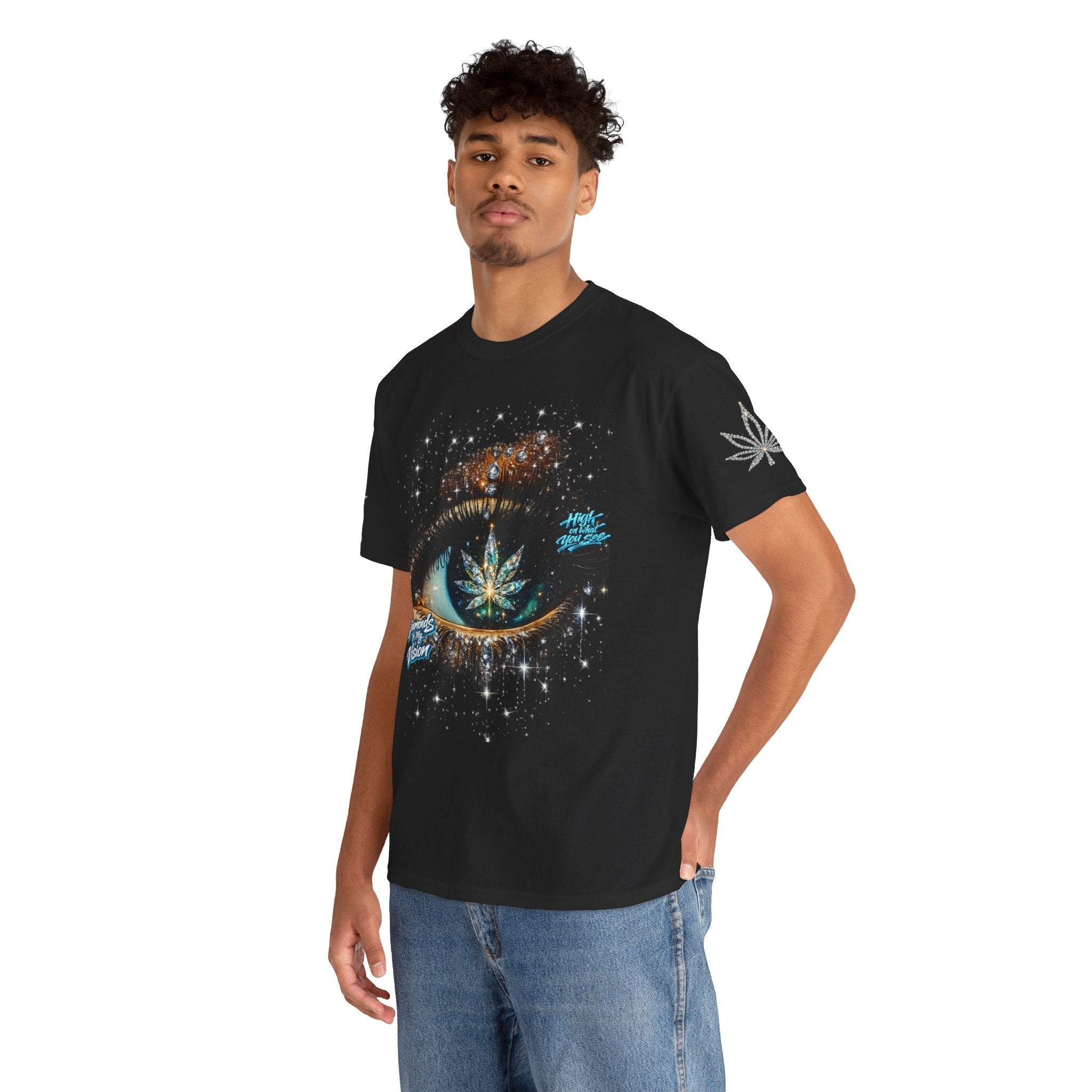 DIAMONDS IN MY VISION – Oversized Stoner T-Shirt Printify