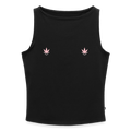 Weed Nippelpiercing - black