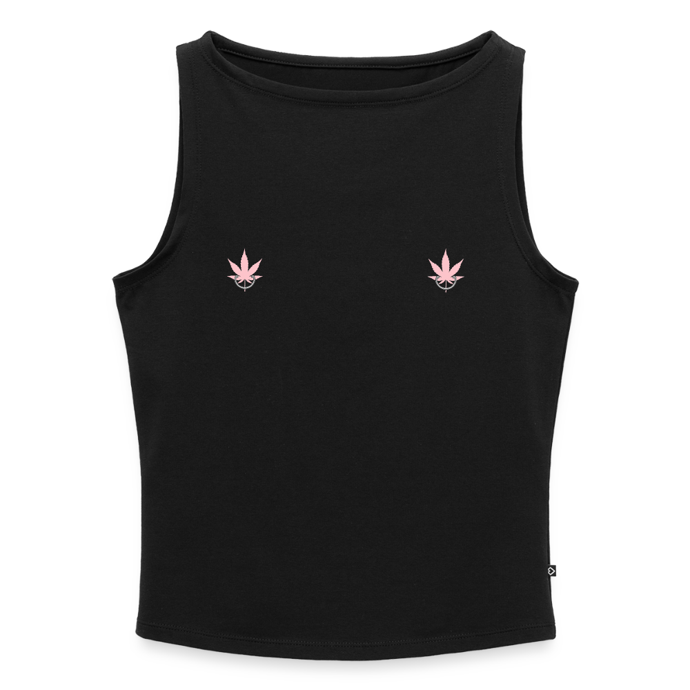 Weed Nippelpiercing - black
