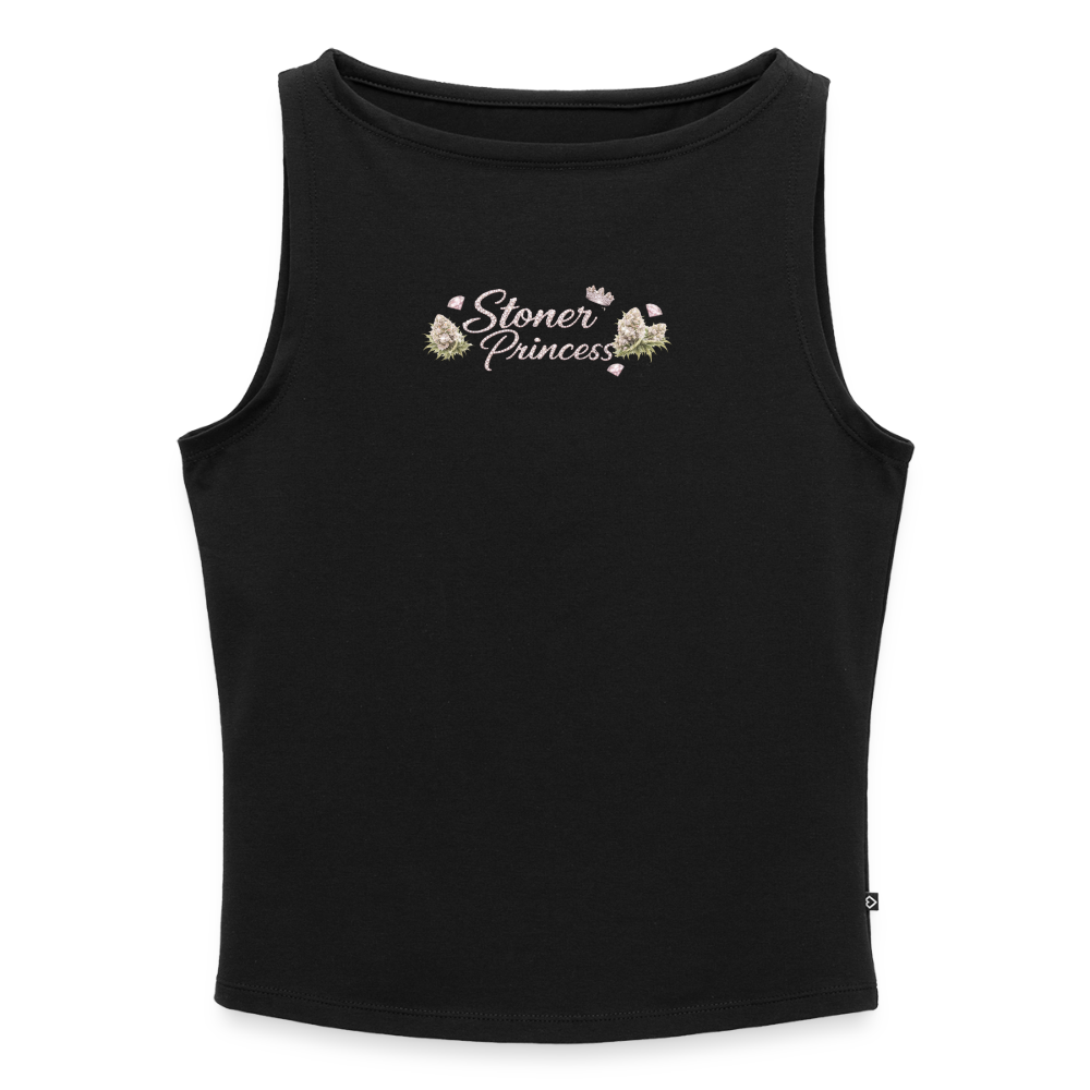 Stoner Princess Crop Top - black
