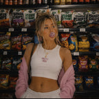 Pretty High Crop Top (mit Stick )