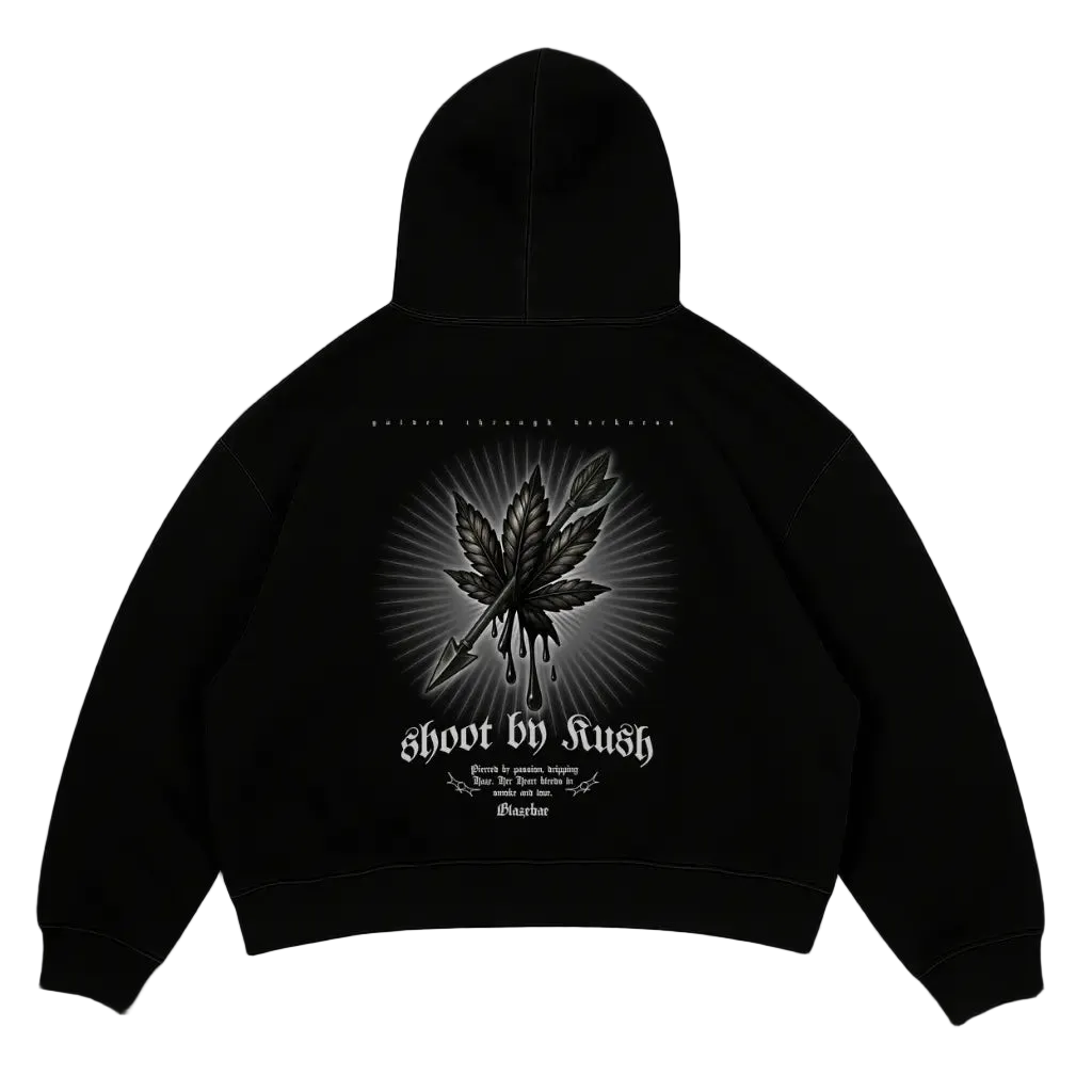 SHOOT BY KUSH - Oversized Hoodie - BlazeBae