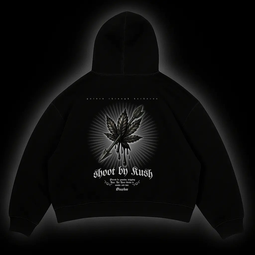 SHOOT BY KUSH - Oversized Hoodie - BlazeBae