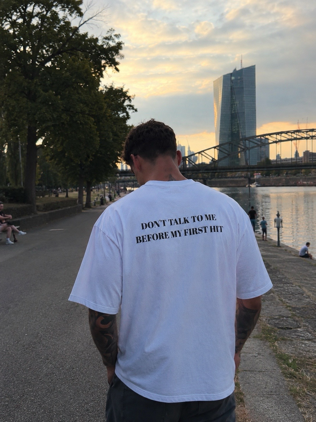 DONT TALK TO ME BEFORE MY FIRST HIT – Stoner T-Shirt
