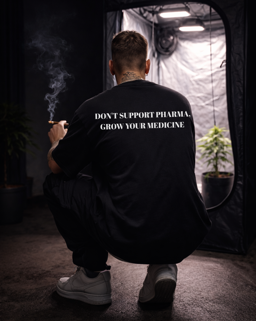 DONT SUPPORT PHARMA GROW YOUR MEDICINE -  Oversized Shirt