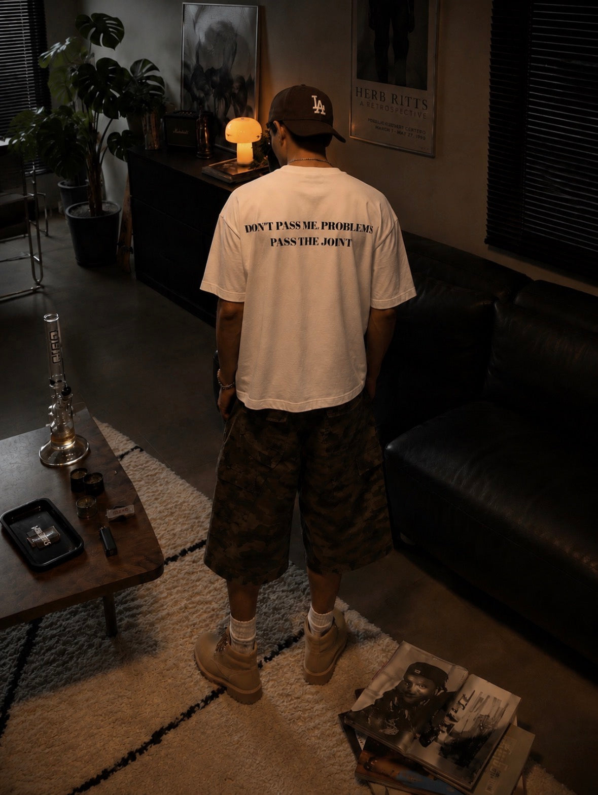 DONT PASS ME PROBLEMS PASS THE JOINT - Oversized Stoner  Shirt