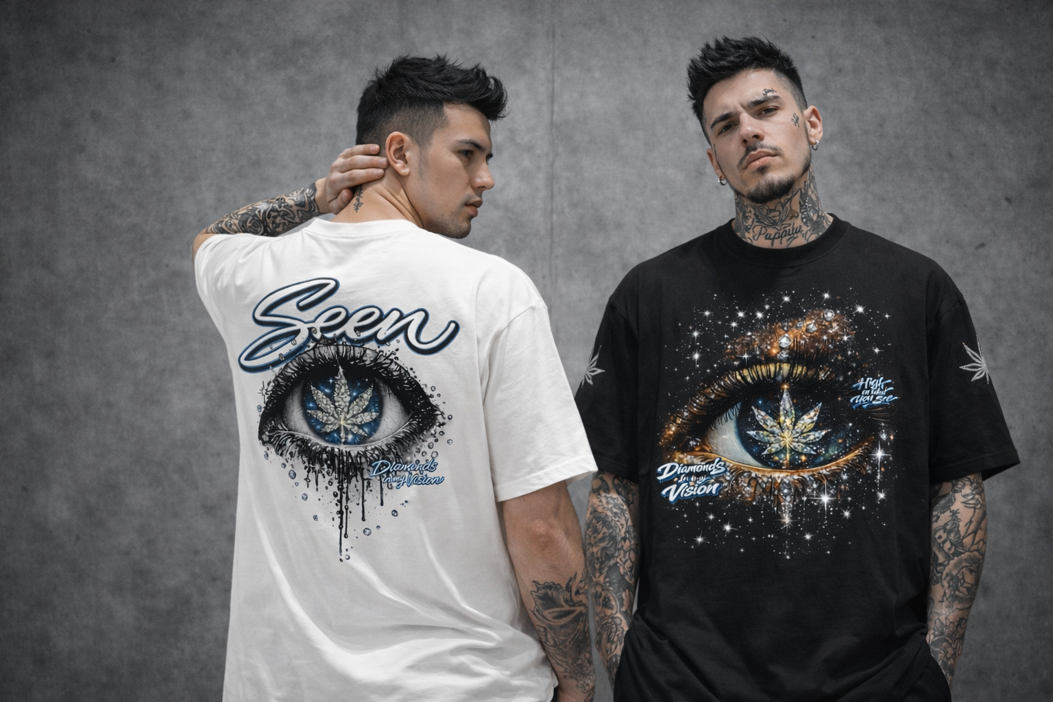 DIAMOND VISION – Oversized Cannabis T-Shirt Bundle BlazeBae