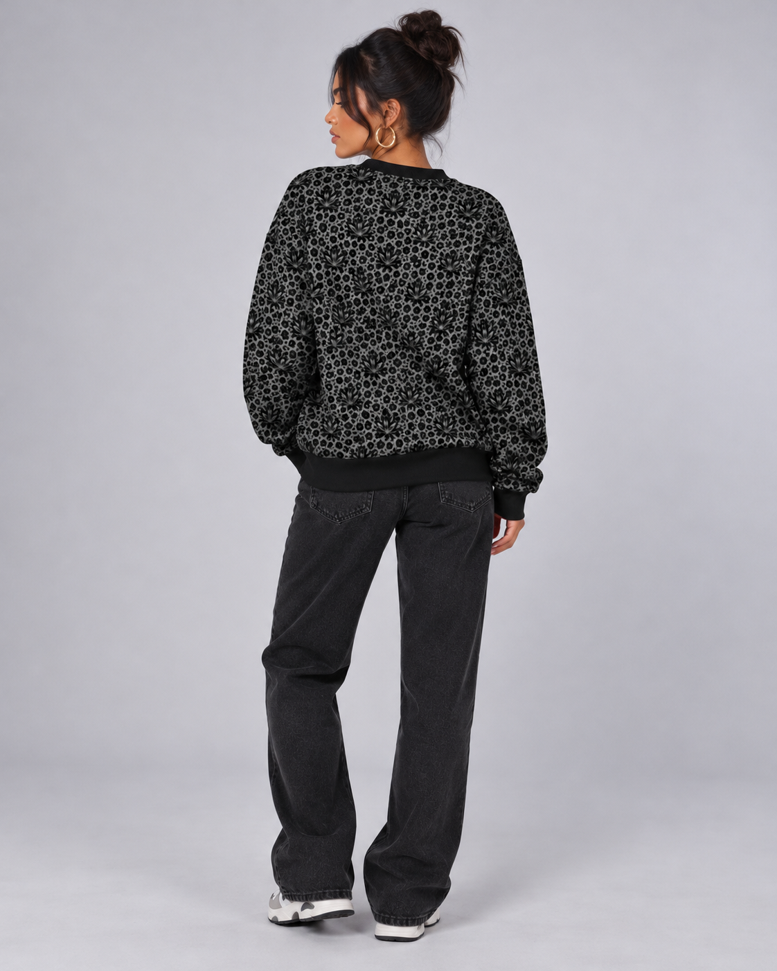 Leopard Haze Oversize Sweatshirt Damen | High on Leopard – BLAZEBAE