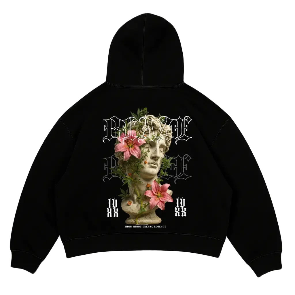 BLAZE Rosa Blume - Oversized Hoodie - BlazeBae
