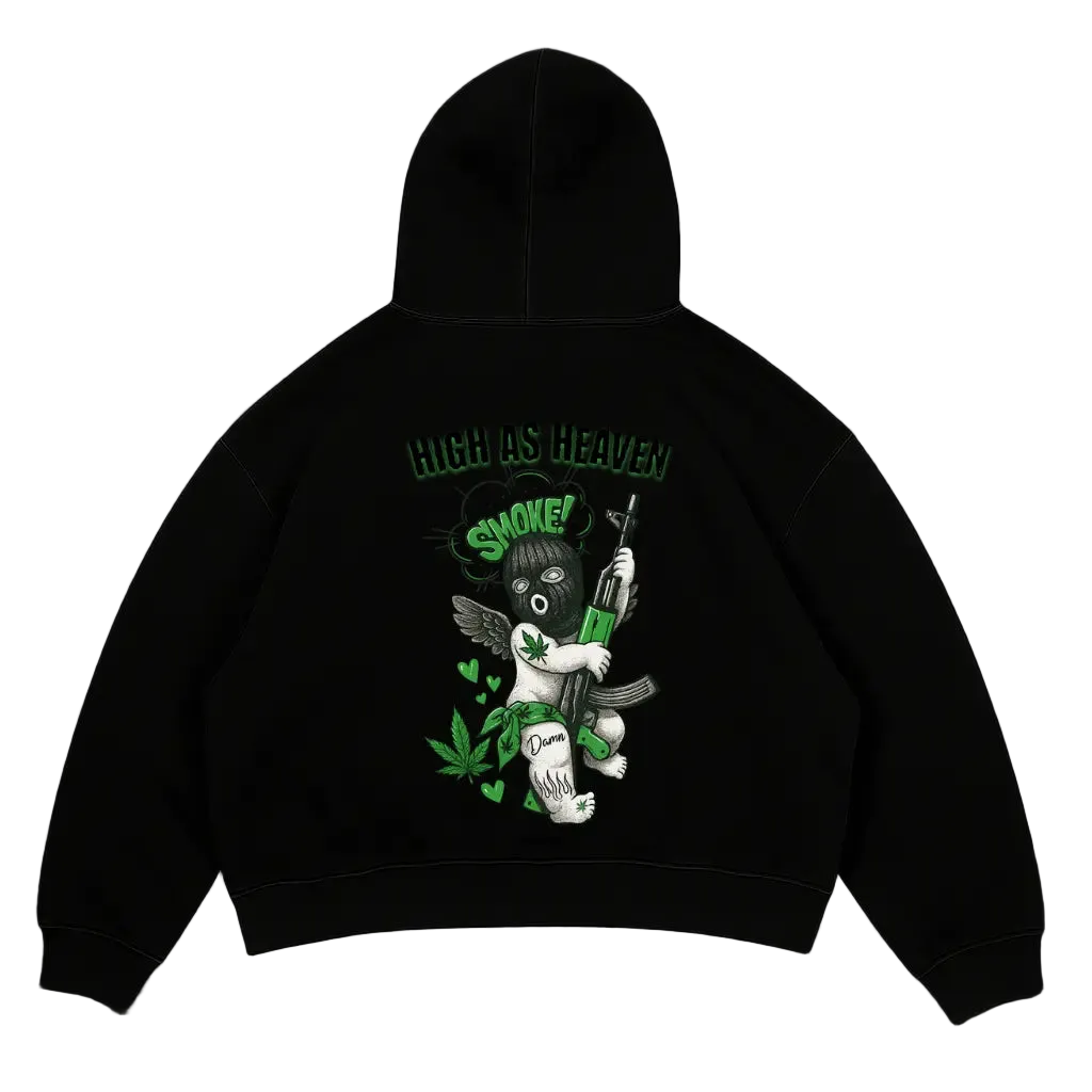 HIGH AS HEAVEN-  Zipper Hoodie - BlazeBae