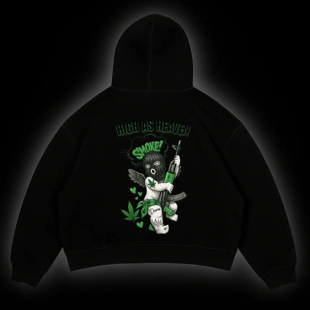 HIGH AS HEAVEN-  Zipper Hoodie - BlazeBae