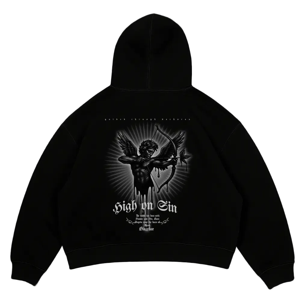 HIGH ON SIN - Oversized Hoodie - BlazeBae