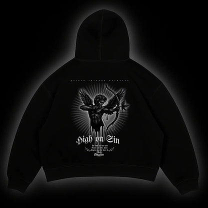 HIGH ON SIN - Oversized Hoodie - BlazeBae