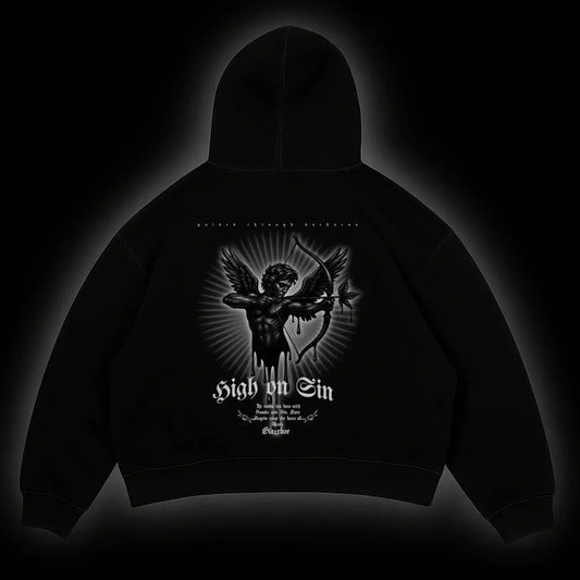 HIGH ON SIN - Oversized Hoodie - BlazeBae