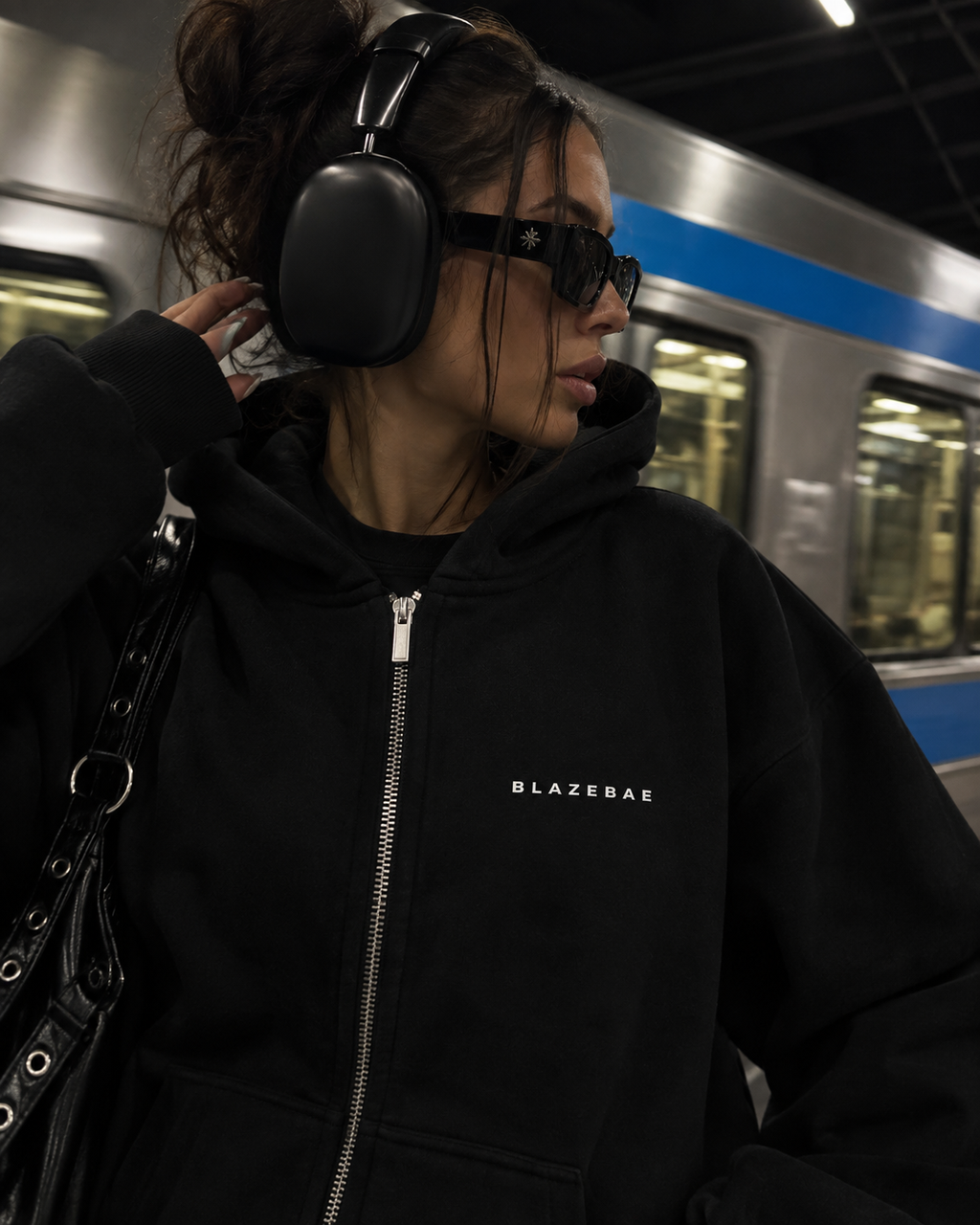 KEEP YOUR STANDARDS AS HIGH AS YOU ARE Oversized Zipper Hoodie
