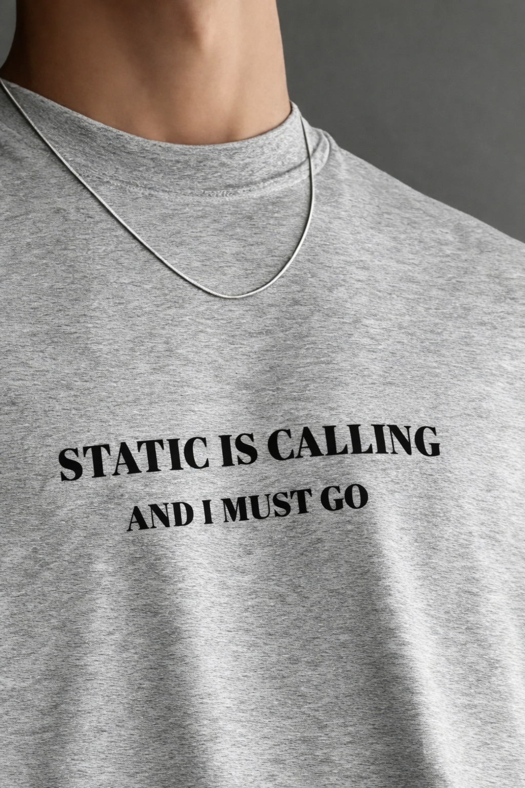 Static Is Calling And I Must Go – Regular Fit  Hash T-Shirt