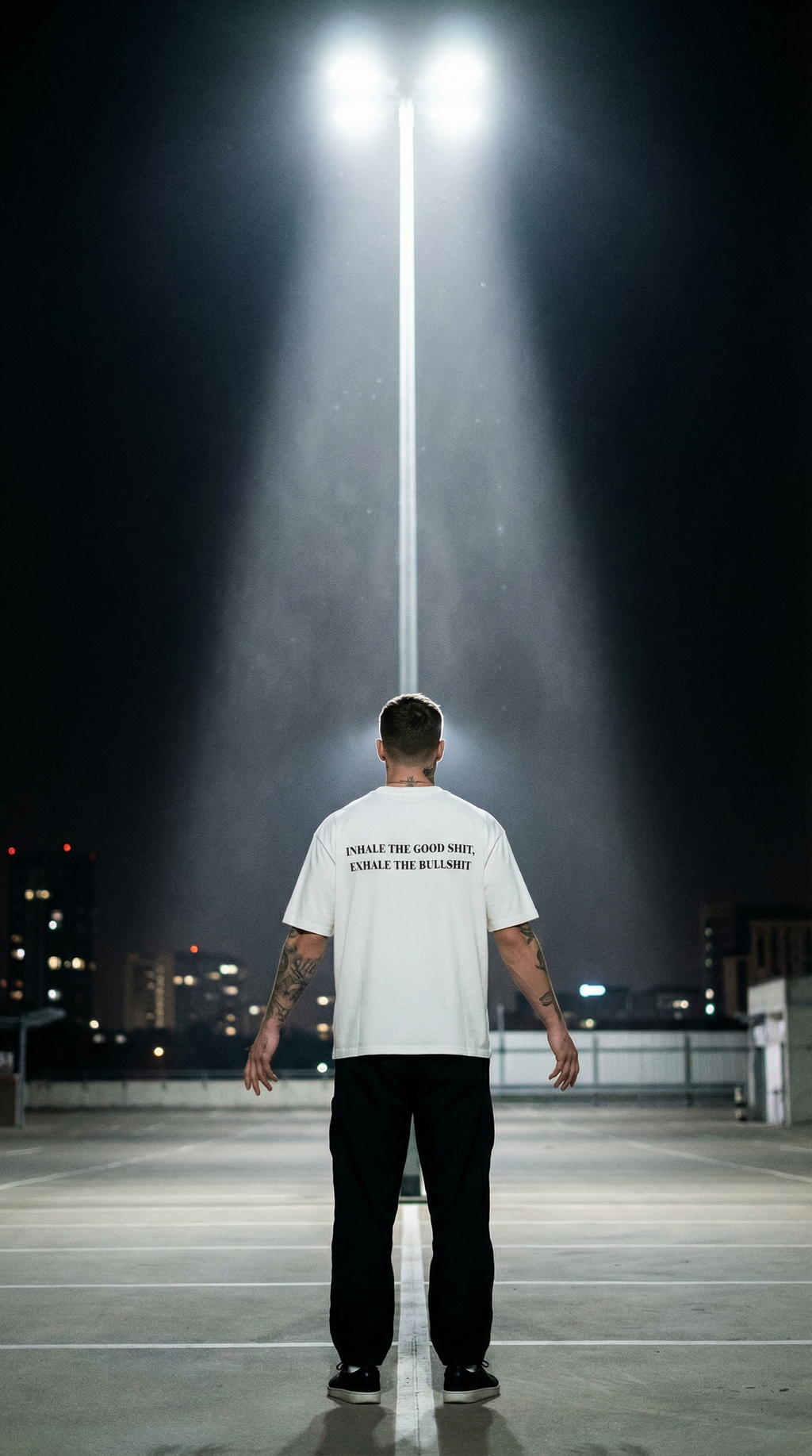 INHALE THE GOOD SHIT, EXHALE THE BULLSHIT– Cannabis T-Shirt | Oversize Shirt