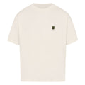 Detailansicht Oversize Weed T-Shirt, weicher Stoff und entspannter Streetwear Schnitt Image for color: natural raw