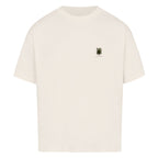 Detailansicht Oversize Weed T-Shirt, weicher Stoff und entspannter Streetwear Schnitt Image for color: natural raw