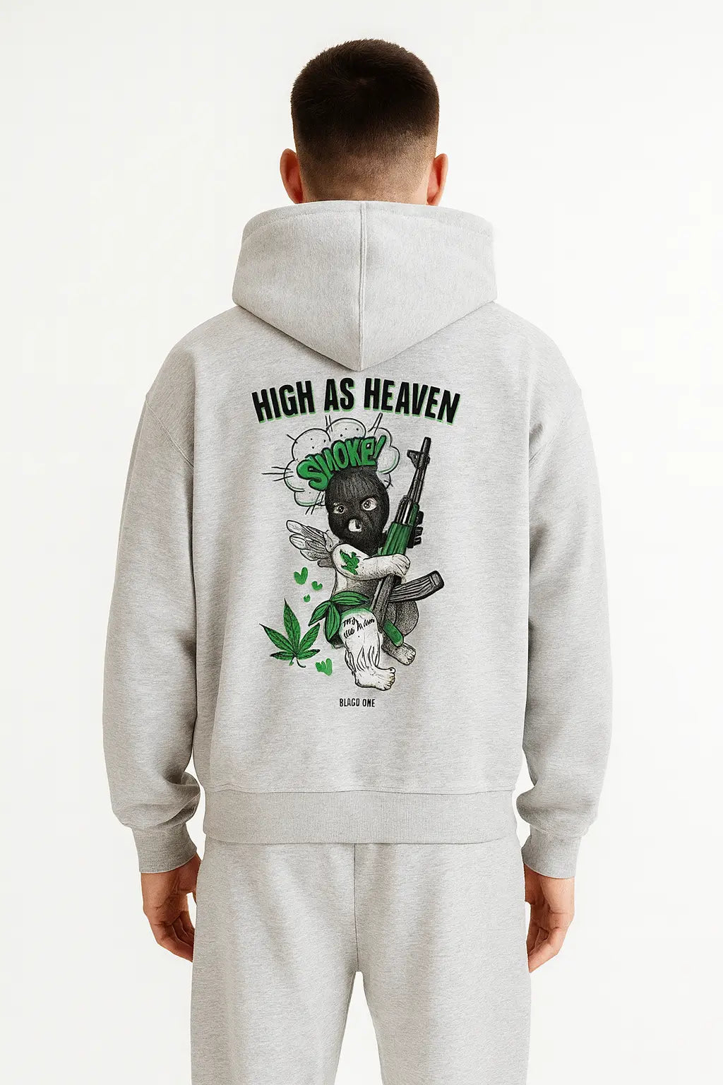 HIGH AS HEAVEN- Set Heather Grey - BlazeBae