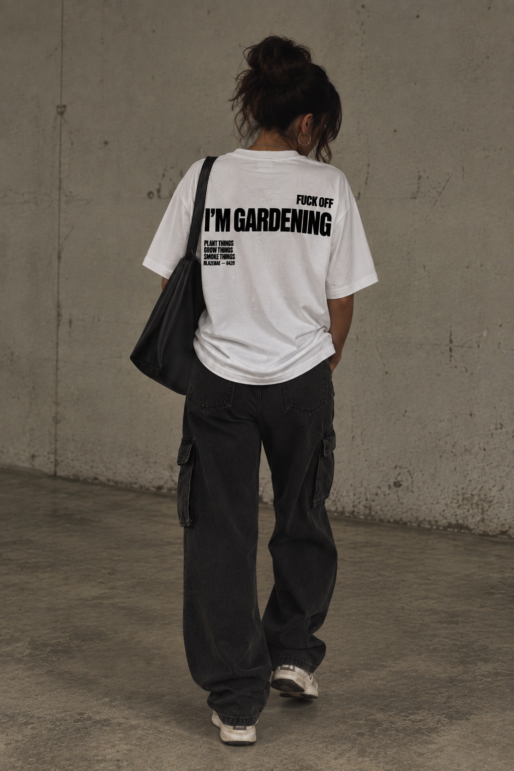 FUCK OFF I‘M GARDENING  Oversized Shirt für Cannabis Grower