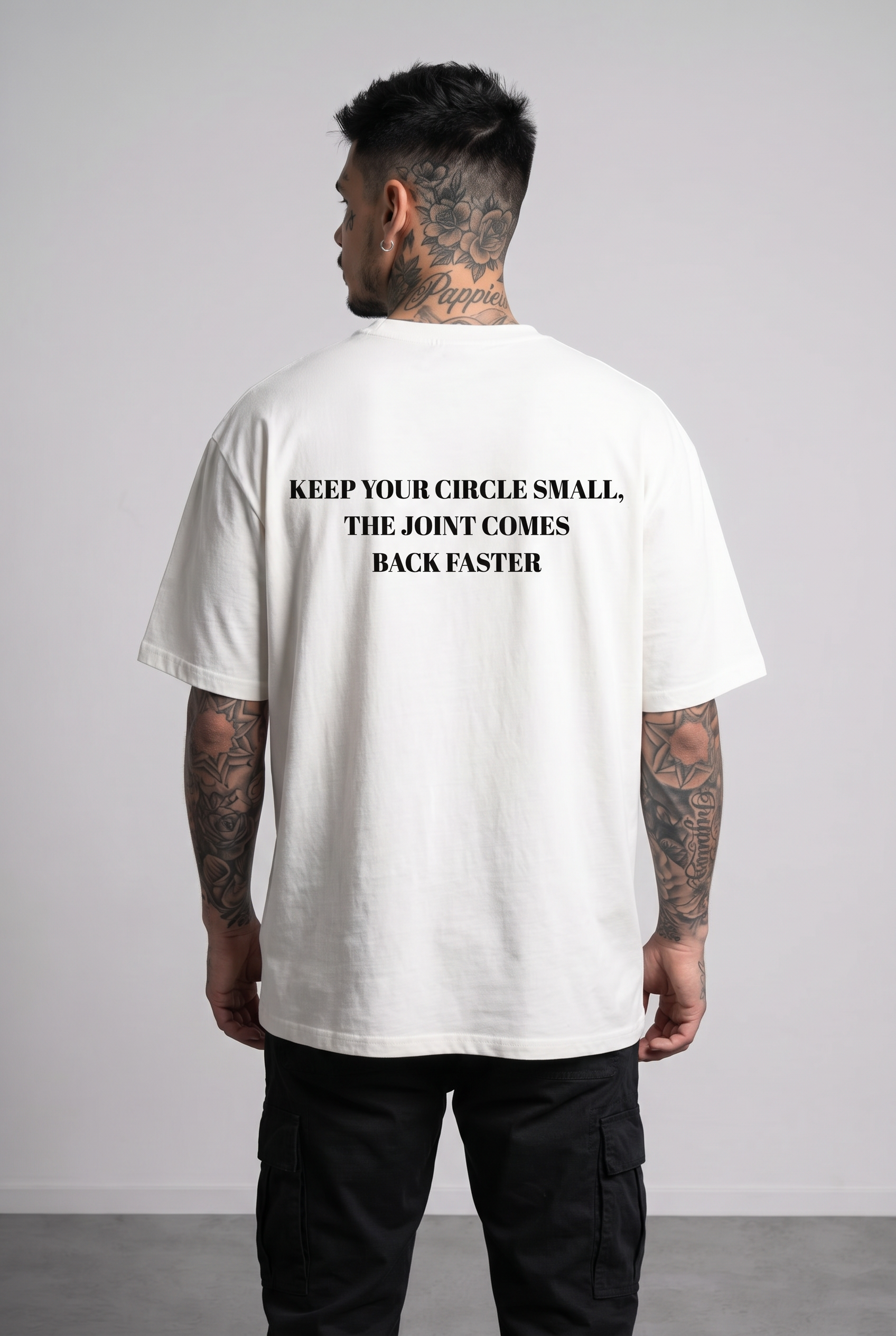 KEEP YOUR CIRCLE SMALL,  THE JOINT COMES  BACK FASTER Oversized Stoner Shirt