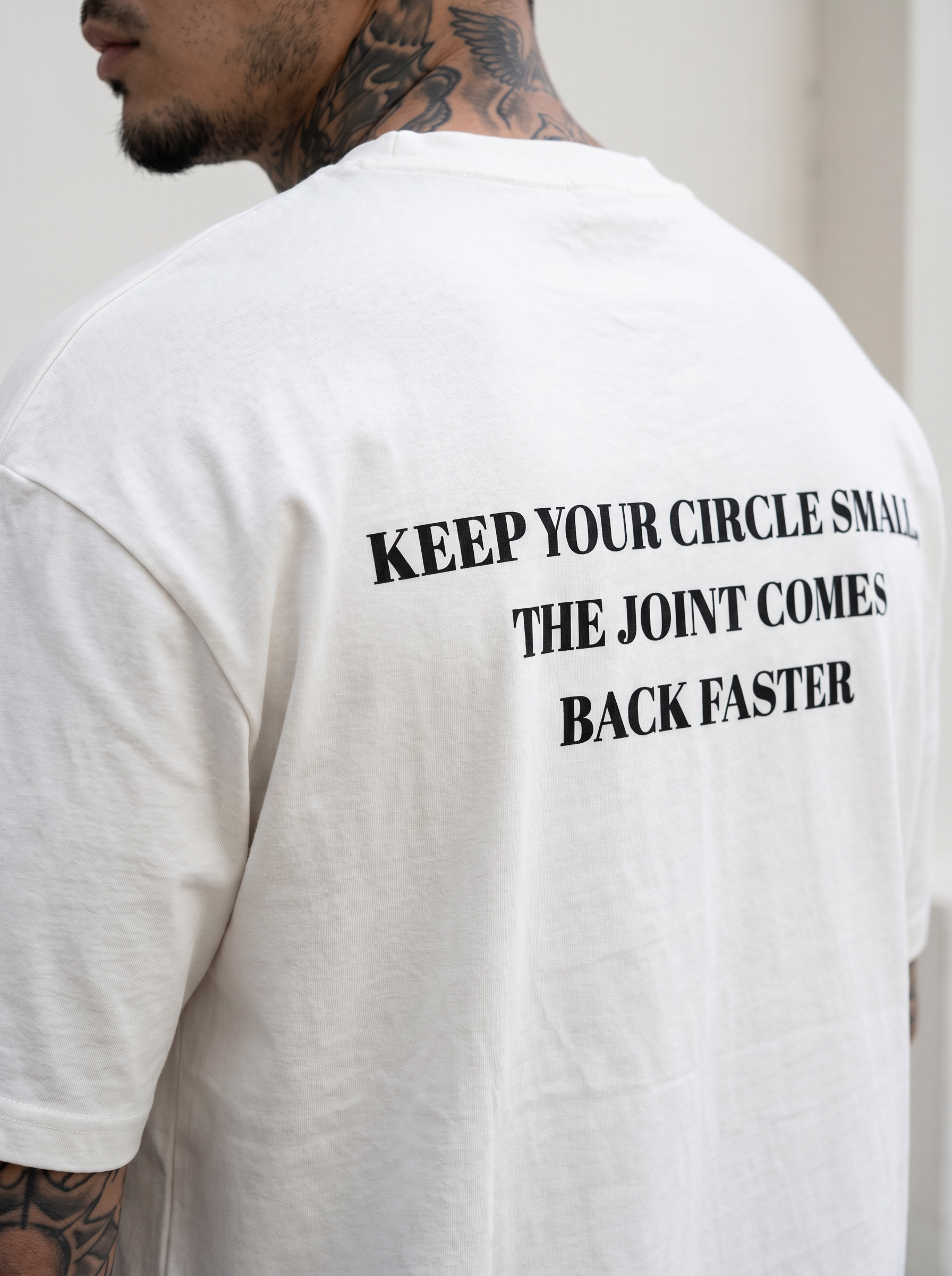 KEEP YOUR CIRCLE SMALL,  THE JOINT COMES  BACK FASTER Oversized Stoner Shirt