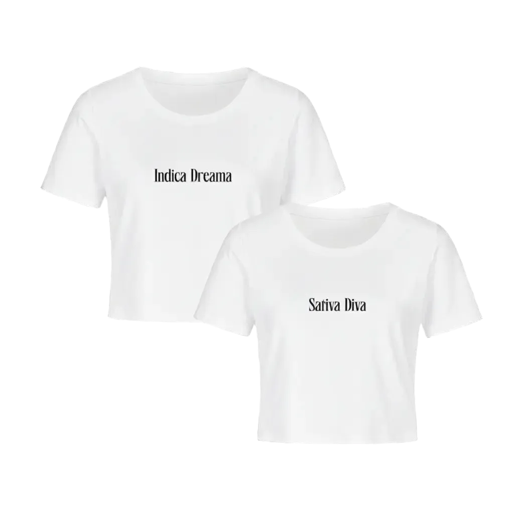🤍 Smoke Bestie Bundle – White Edition (Crop Tops) - BlazeBae